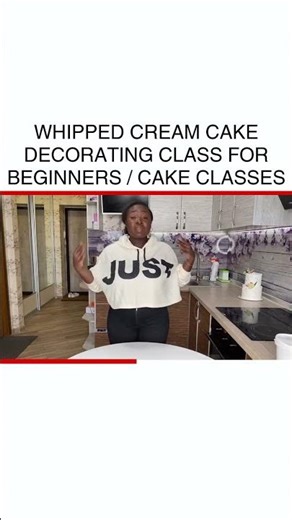 Whipped Cream Cake Magic for Beginners 🎂 | Easy Cake Decorating Tips #CakeDecorating #BakingBasics