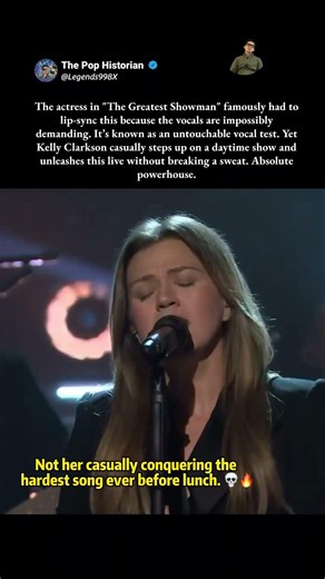 The "untouchable" movie song she casually annihilated live. #Shorts #KellyClarkson #neverenough