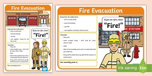 Childminder Fire Evacuation Procedure A4 Display Poster