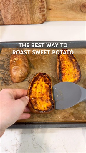 The BEST Way to Roast Sweet Potatoes (Perfect Every Time!) #shorts