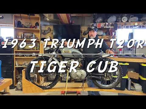 1963 Triumph T20 R tiger cub rare british single 200cc motorcycle #motorcycle #triumph #british