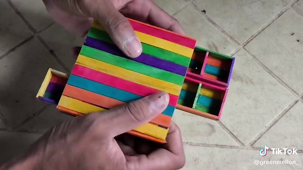 popsicle stick spider cages