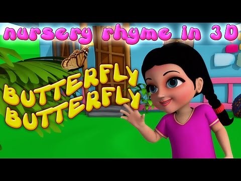Butterfly Butterfly Flutter Around | Butterfly Butterfly Nursery Rhyme | Rhymes n Songs