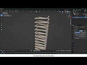 Square shape Spring Design in Blender