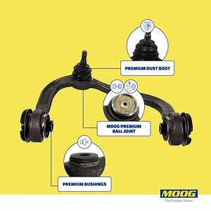 53 reactions | Engineered tough for the hardest jobs. Learn more about MOOG High Utilization control arms: bit.ly/2QREtLq. | MOOG Parts | Facebook