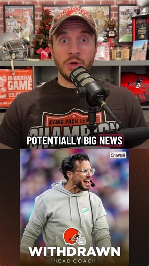 UPDATE! Mike McDaniel withdraws his name from the Browns head coaching interviews #fyp #clevelandbrowns #browns #mikemcdaniel #dawgpound