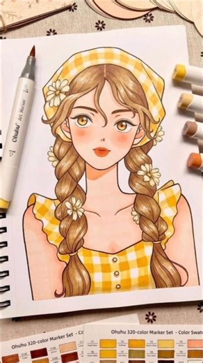 Aesthetic Drawing💛#song#art#drawing#viral#shorts