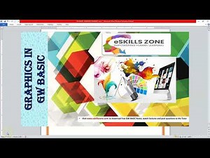 GW BASIC - Lecture 17 PROGRAM TO DRAW 5 SPHERES ON THE SCREEN