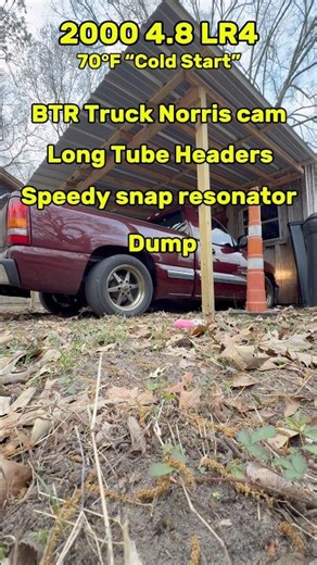 Cold Start on My Cammed 4.8 😤 (Truck Norris Cam Chop)