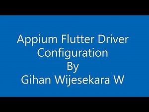 Appium Flutter Driver Configuration and 300 seconds server issue fixing