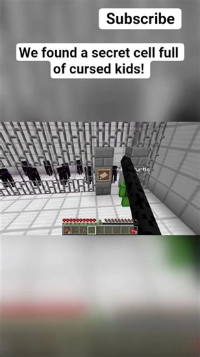 We found a secret cell full of cursed kids! #minecraft
