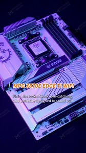 What’s your ideal type? Here’s a top pick for gamers! ✨Sleek & Powerful — MPG X870E EDGE TI WIFI, Tap ❤️ if you want it! #Motherboard #X870E #PCDIY | MSI Gaming