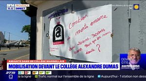 Marseille: mobilisation devant le collège Alexandre Dumas