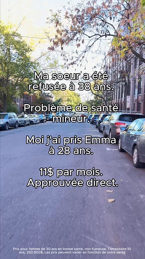 1.9K views · 29 reactions | Découvrez pourquoi 10 000+ canadiens nous ont choisi pour leur assurance vie : ✨ 100% en ligne, à votre rythme  Prix abordables  Aucune vente à pression "C'était une première expérience pour moi et la simplicité du processus m'a vraiment étonné. En quelques clics ma famille était protégée! Très très contente!" — Alexann ⭐️⭐️⭐️⭐️⭐️ Obtenez votre soumission en quelques minutes dès maintenant! | Emma | Facebook