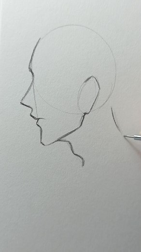 Head drawing _ side view ##drawings #doodle #headdrawing #facedrawing #sideview #howtodraw #learntodraw #sketch #sketching