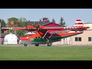 Fairview Aircraft Restoration Society PBY-5A Canso Takeoff from Red Deer Airport