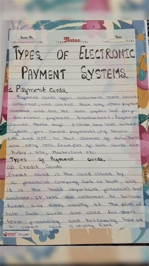 E-commerce/ Electronic payment system and it's types/ #e-commerce/#bcom