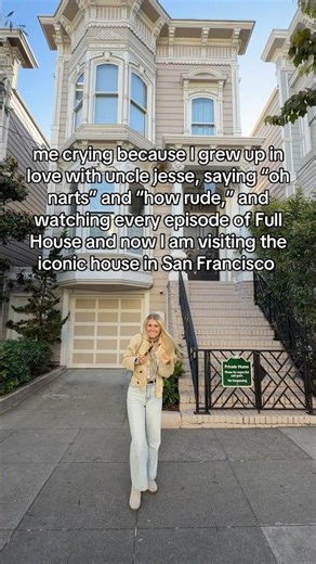 Visiting the Iconic Full House House in San Francisco ✈️ #sanfrancisco #travel