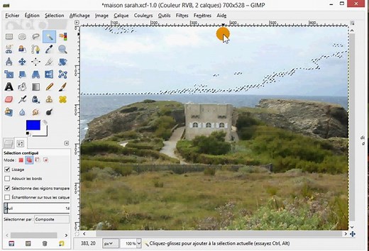 Tuto GIMP - Sélection par couleur