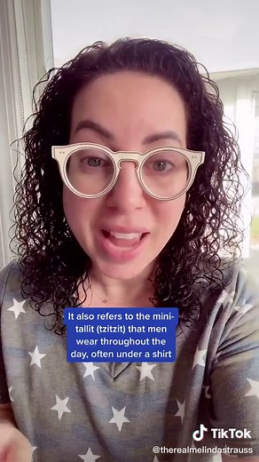 Reply to @v.l0la Tzitzit are worn by Orthodox Jewish men (women don’t wear them) #jewishtiktok #jewtok #fyp #foryoupage #jewishprayer