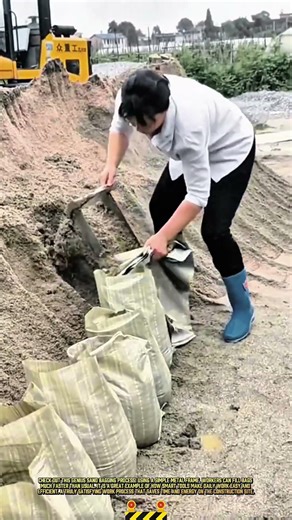 Fast sand bagging process using a simple metal frame tool