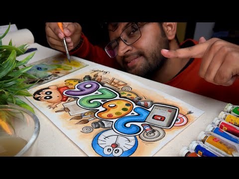 Happy New Year Drawing, 2026, Doodle Art, Watercolour 😍