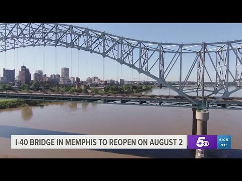 I-40 Mississippi River bridge partially reopens to limited traffic next week