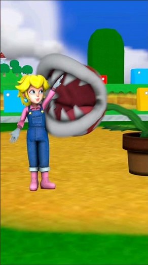 Peach eaten by Piranha Plant
