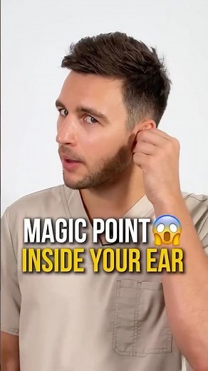 Magic point inside your ear 👂🔥 #antiaging #ears