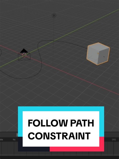 Macam mana nak buat satu objek tu bergerak mengikut laluan yang kita nak? Dalam Blender3D kita boleh pakai follow path constraint #blender3d #3dartist #xyzcba #fyp