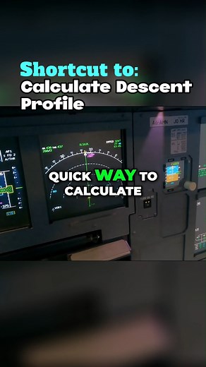Waypoints Aviation | A320 tricks to calculate required descent distance. Full Video on YouTube! | Instagram