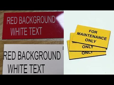 Traffolyte Labels and Tags Custom Made by laser engraving machine
