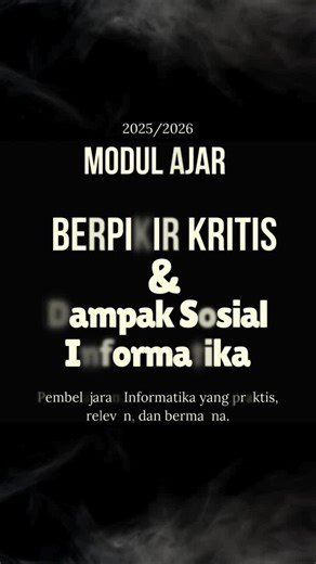 Modul Pembelajaran Informatika untuk Siswa Kelas 11