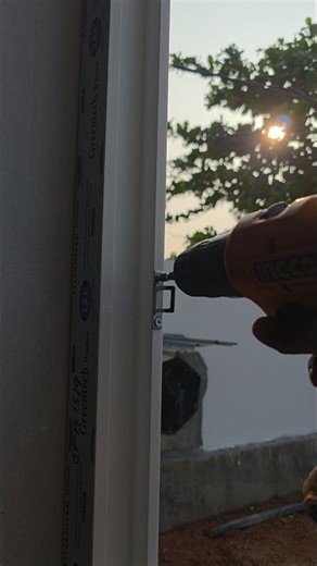 Upvc sliding window lock fixing | touchlock keep fixing #interiordesign #upvc #toughenedglass