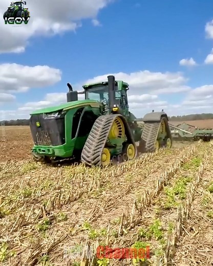830 hp JOHN DEERE 9RX 830 Tractor Working on Fall Tillage Part 1 🚜🌅 #BigTractorPower #TractorPower #FarmMachines | Igov Channel