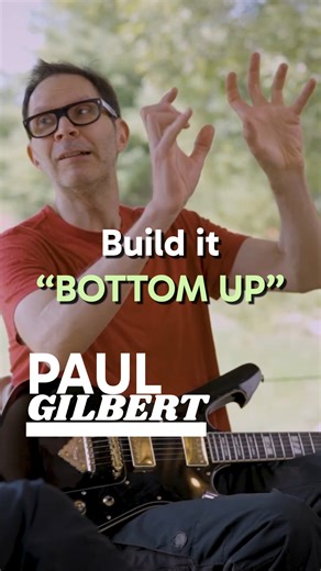 Playback Podcast on Instagram: "@paulgilbert_official explains why great solos are built from the bottom up. 🧱 Follow us and Comment "PAUL", we'll DM you a link to the tab, transcription, and the full episode!! 📍 Filmed at @woodshedguitarexperience - Crossville, TN 🎙️ Host @spencerhandley @sonoraguitarintensive #PaulGilbert #GuitarSolo #MusicBuilding #GuitarImprovisation #MusicalStructure #ElectricGuitar #PlaybackSessions #GuitarCommunity #GuitarPlayers #MusicEducation"