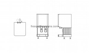 Ice Maker Dispenser - Free CAD Drawings