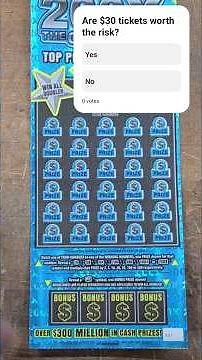One Ticket, One Chance! BIG Win or Bust? 🤞 #lottery #scratch #lotterytickets #winner #jackpot