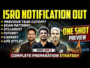 ISRO Recruitment 2025 | Syllabus, Career, Life & Strategy | Compete Preparation Strategy By AIR 3