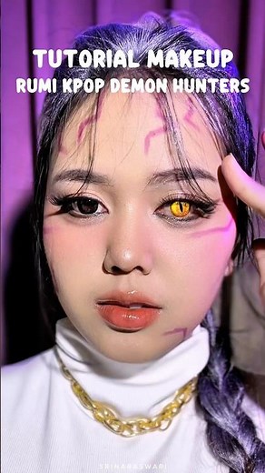 Tutorial makeup rumi kpop demon hunters