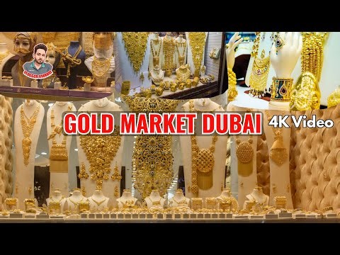 Dubai Gold Market Walking Tour 4K | Deira Gold Souk | Vibrant Markets & Dazzling Gold in Dubai