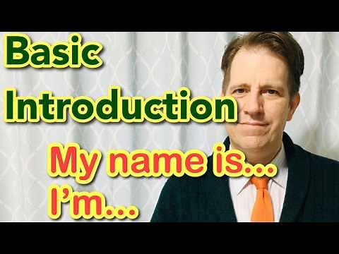 Self Introduction in American English for Beginners - How to Introduce Yourself (New Version)