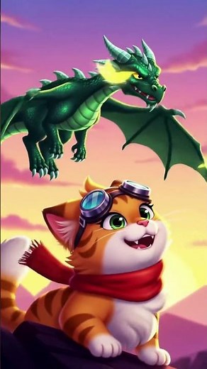 Cute Cat Meets Dragon | Fantasy Anime Short Film