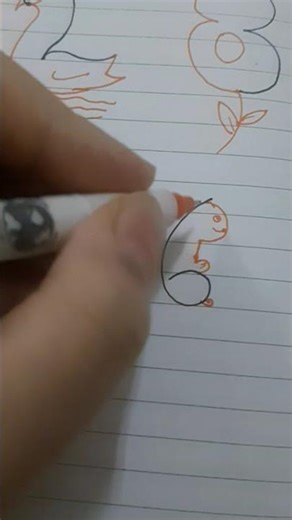 what we can make with 6!🐿 #artwithzeenia #shorts