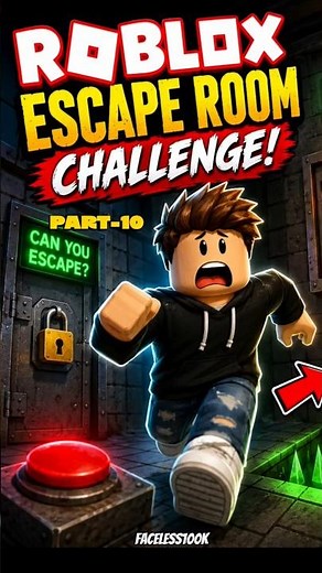 ROBLOX ESCAPE ROOM CHALLENGE 🤯📈 PART-10☠️....#gaming #roblox #challenge #escape #gamer