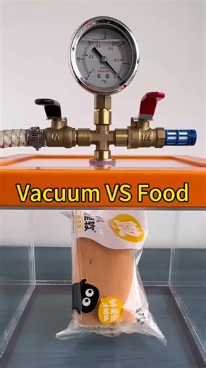 Test - Vacuum vs Food #Experiment #Vacuum #Science #Physics #research