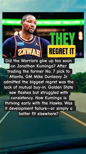 Warriors Regret Kuminga? #jonathankuminga #atlantahawks #nbatrade