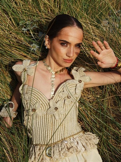 Macrame Corset Top, Tapestry Inspired Floral Bodice, Boho Summer Fringe Hem - Etsy