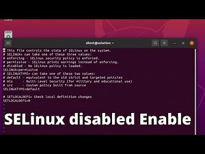 SELinux disabled Enable Linux