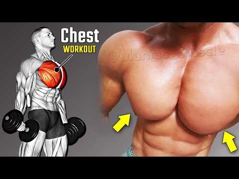 The Only Exercise For The Chest Workout With Dumbbells → Increase Their Size